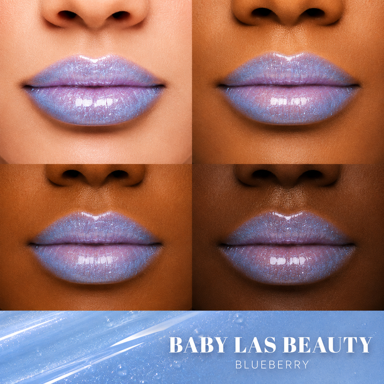 Baby Las Beauty Juicy Smooch Lip Oil  – Blueberry