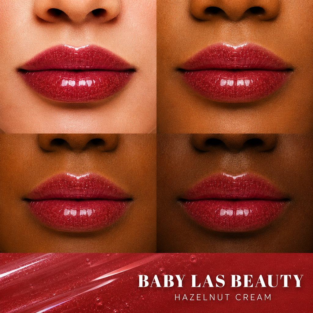 Baby Las Beauty Juicy Smooch Lip Oil – Hazelnut Cream