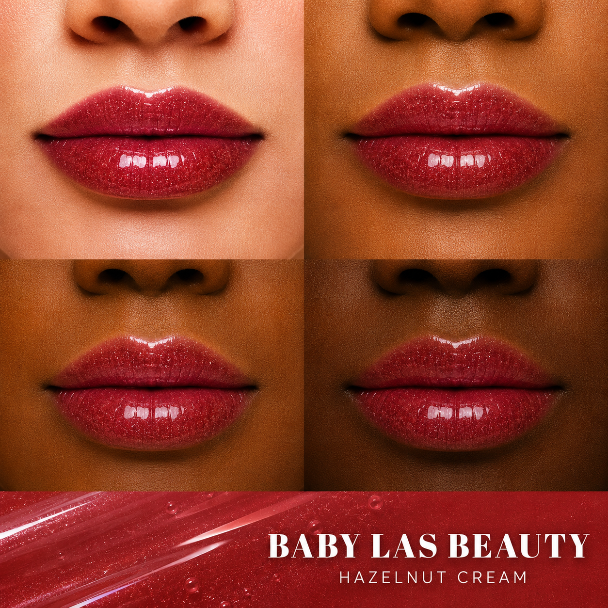 Baby Las Beauty Juicy Smooch Lip Oil – Hazelnut Cream