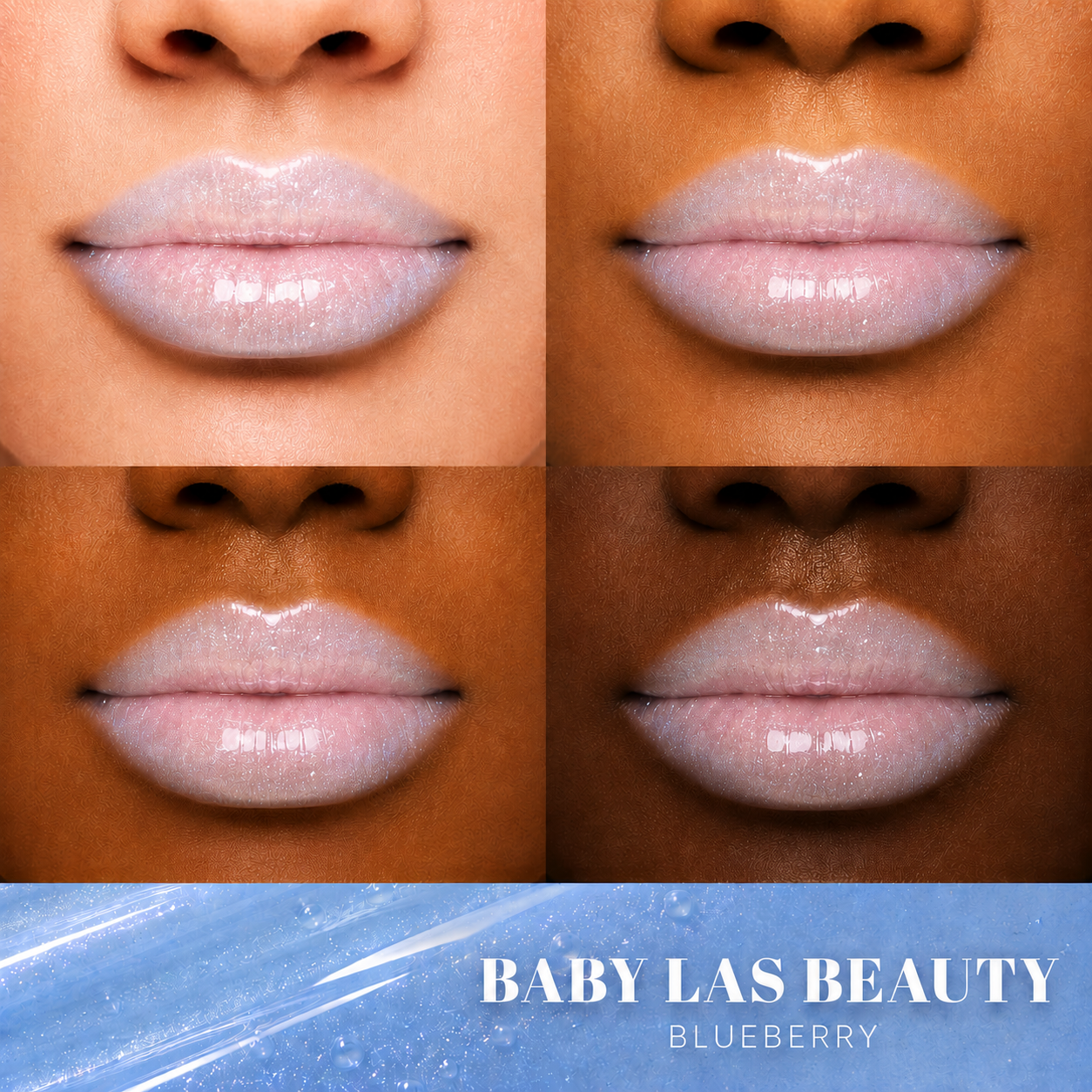 Baby Las Beauty Juicy Smooch Lip Oil  – Blueberry
