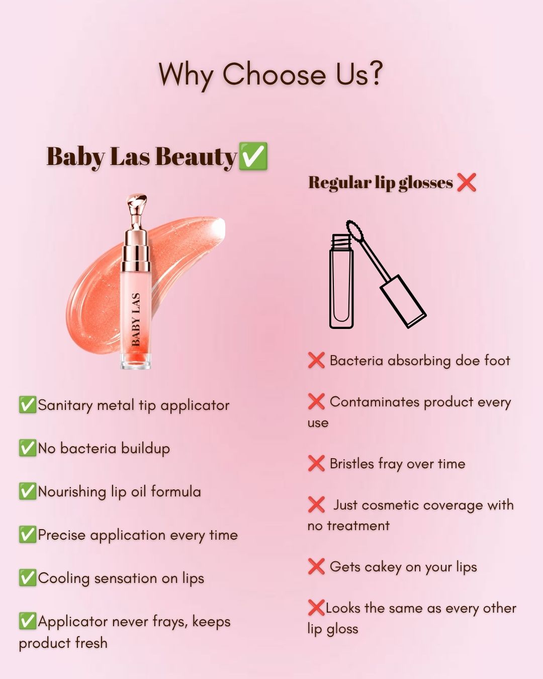 Baby Las Beauty Juicy Smooch Lip Oil – Pink Me