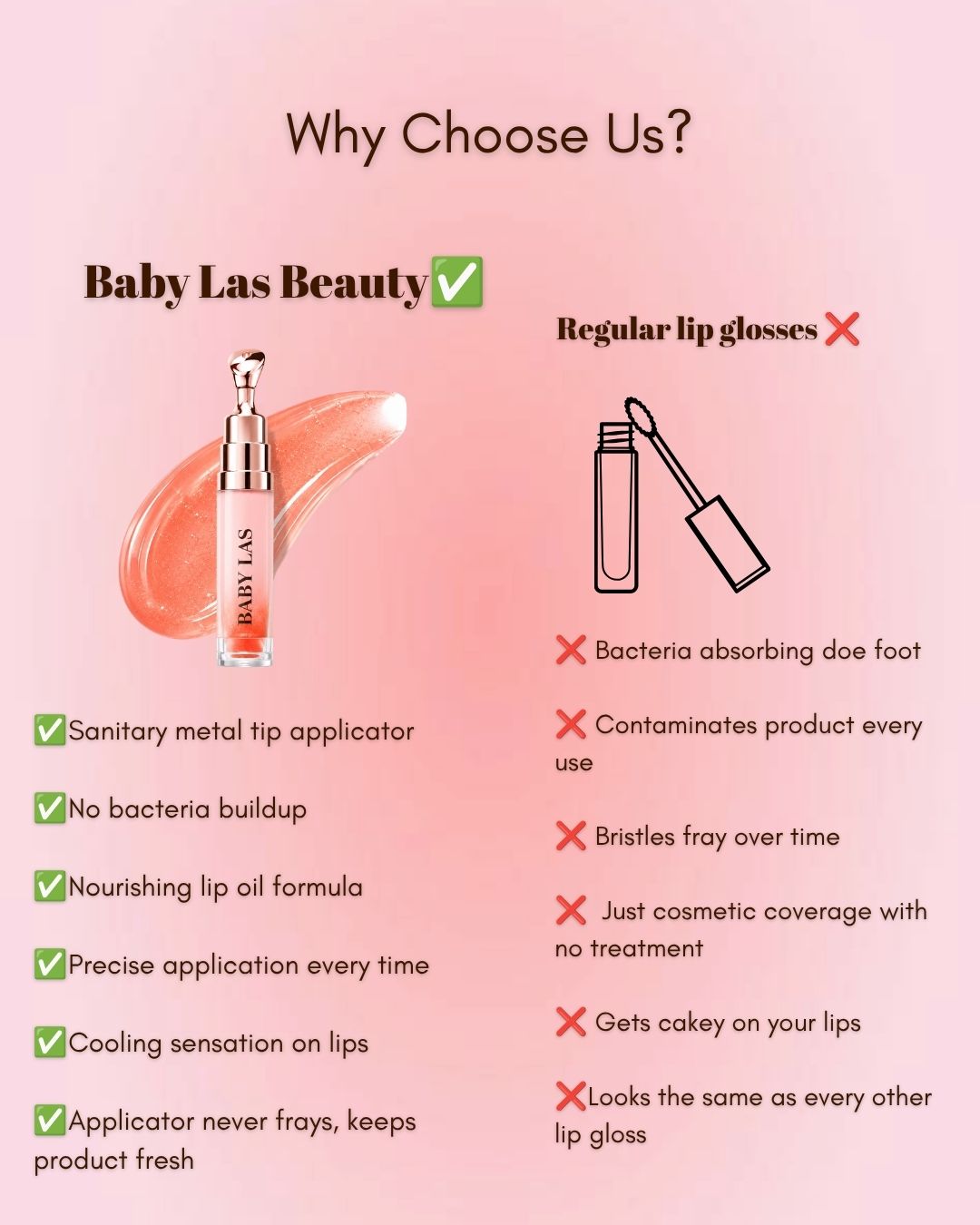 Baby Las Beauty Juicy Smooch Lip Oil – Coral