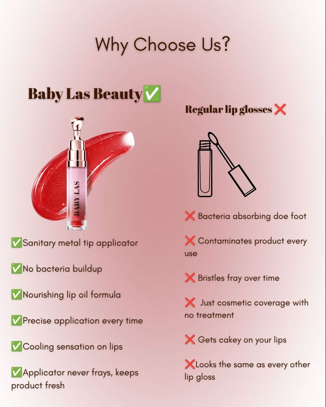 Baby Las Beauty Juicy Smooch Lip Oil – Hazelnut Cream